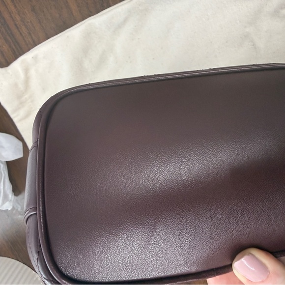 Saint Laurent Cassandre Mini Quilted Leather Bucket Shoulder Bag in Burgundy NWT - Picture 12 of 12